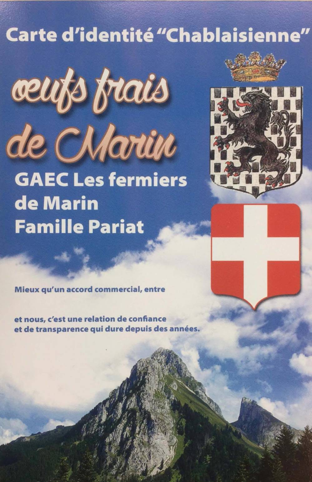 oeuf frais Marin